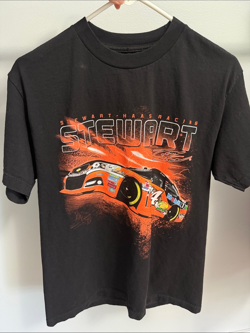 Tony Stewart Racing Graphic Black & Orange Tee